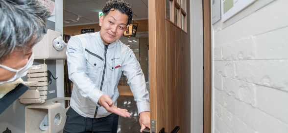 現地訪問の様子