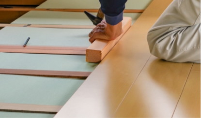 床(フローリング・クッションフロア)の補修・張替え