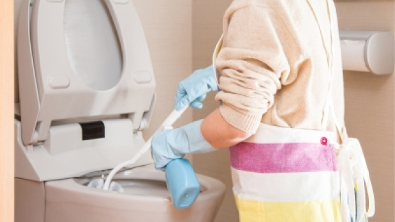 掃除が大変なトイレ